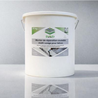 Mortier de réparation coulable multi-usage DMD pour béton 25kg 