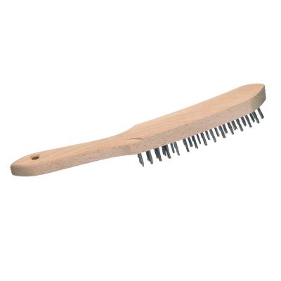 Brosse métallique avec manche en bois 