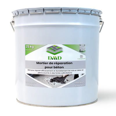 Mortier de réparation dmd en époxy pour béton 25kg 