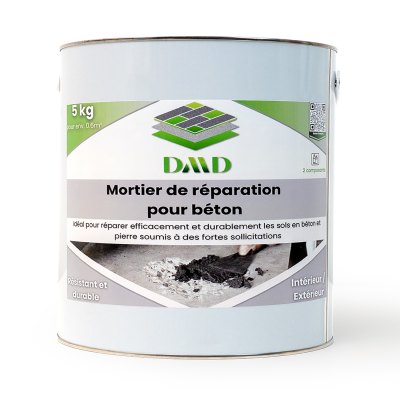 Mortier de réparation dmd en époxy pour béton 5kg 