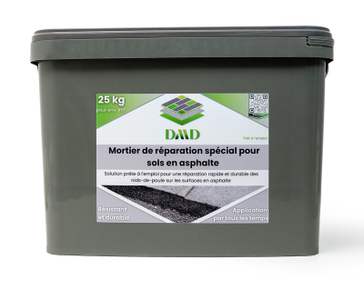 Mortier de réparation dmd spécial pour sols en asphalte  25kg 