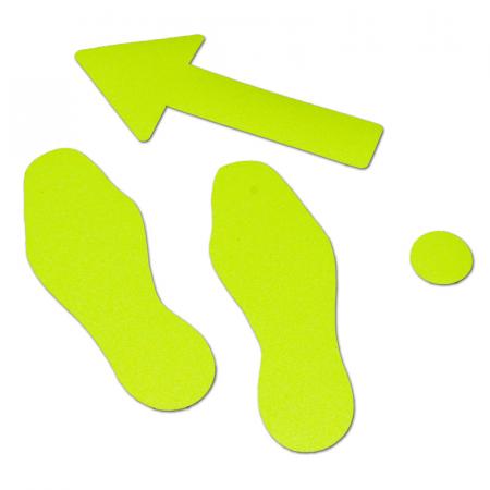 Marquage au sol antidérapant m2™ jaune signalisation 