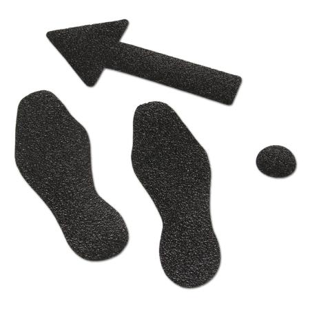 Marquage au sol antidérapant conformable m2™ gros grain noir 