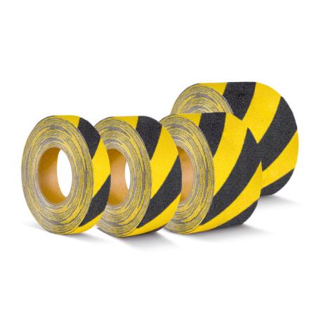 Bande antidérapante conformable m2™ rayée noire/jaune 